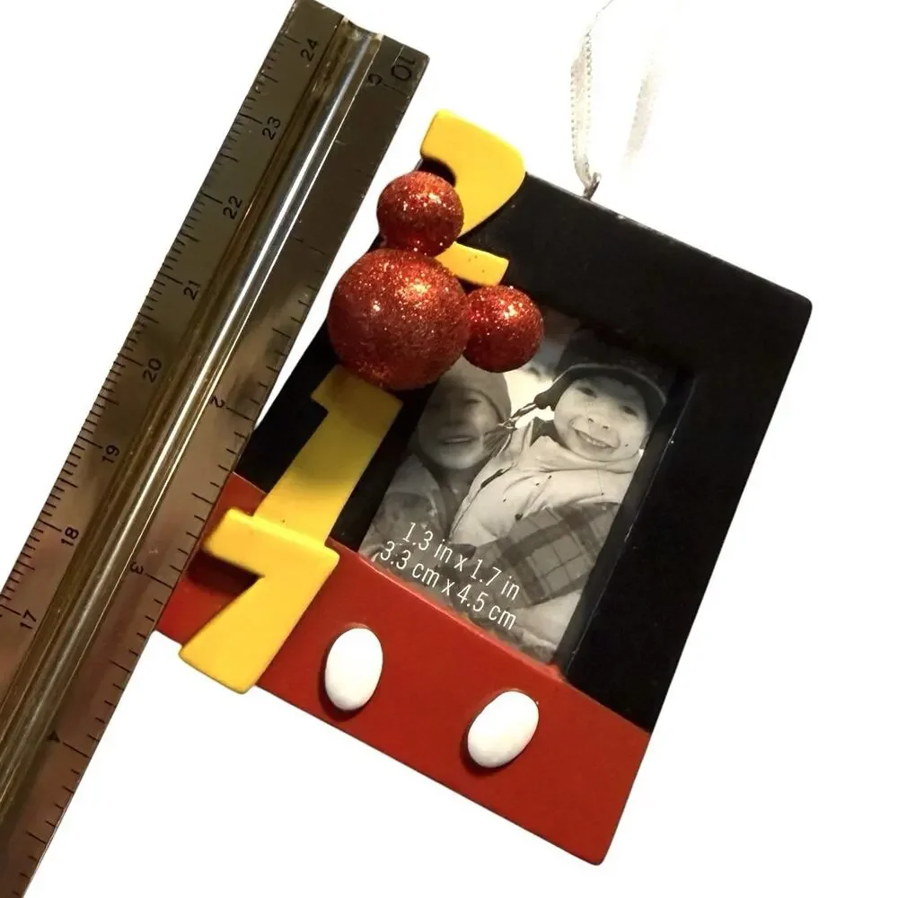 HALLMARK 2017 DISNEY MICKEY MOUSE PICTURE Photo FRAME Christmas Ornament